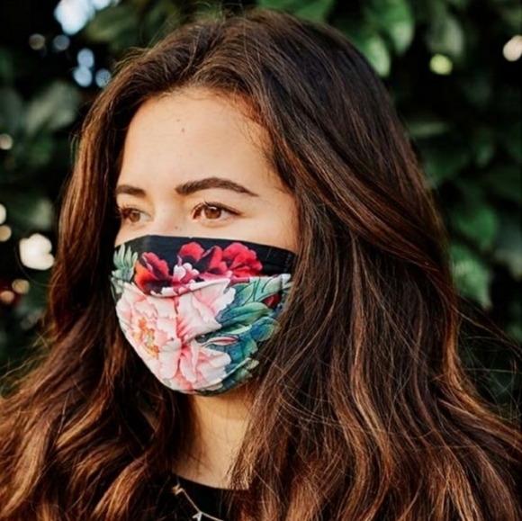 JOHNNY WAS Cotton Face Mask Floral Print - Picture 7 of 8